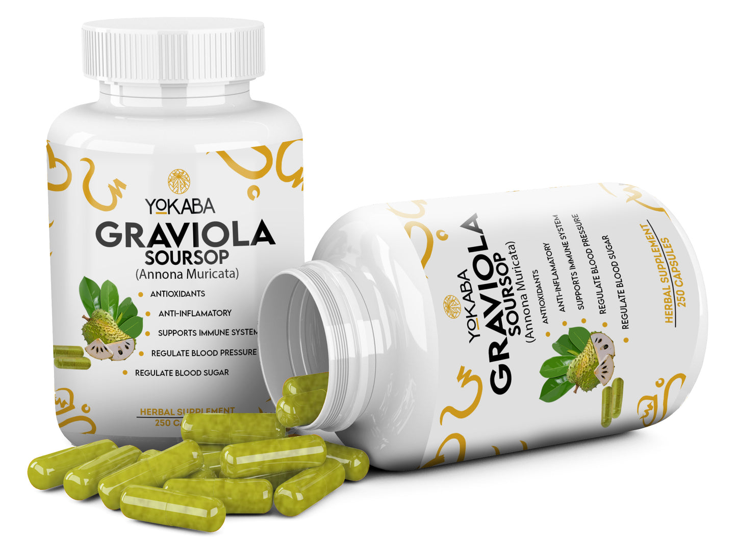 250pc Graviola Soursop Capsules 5000mg
