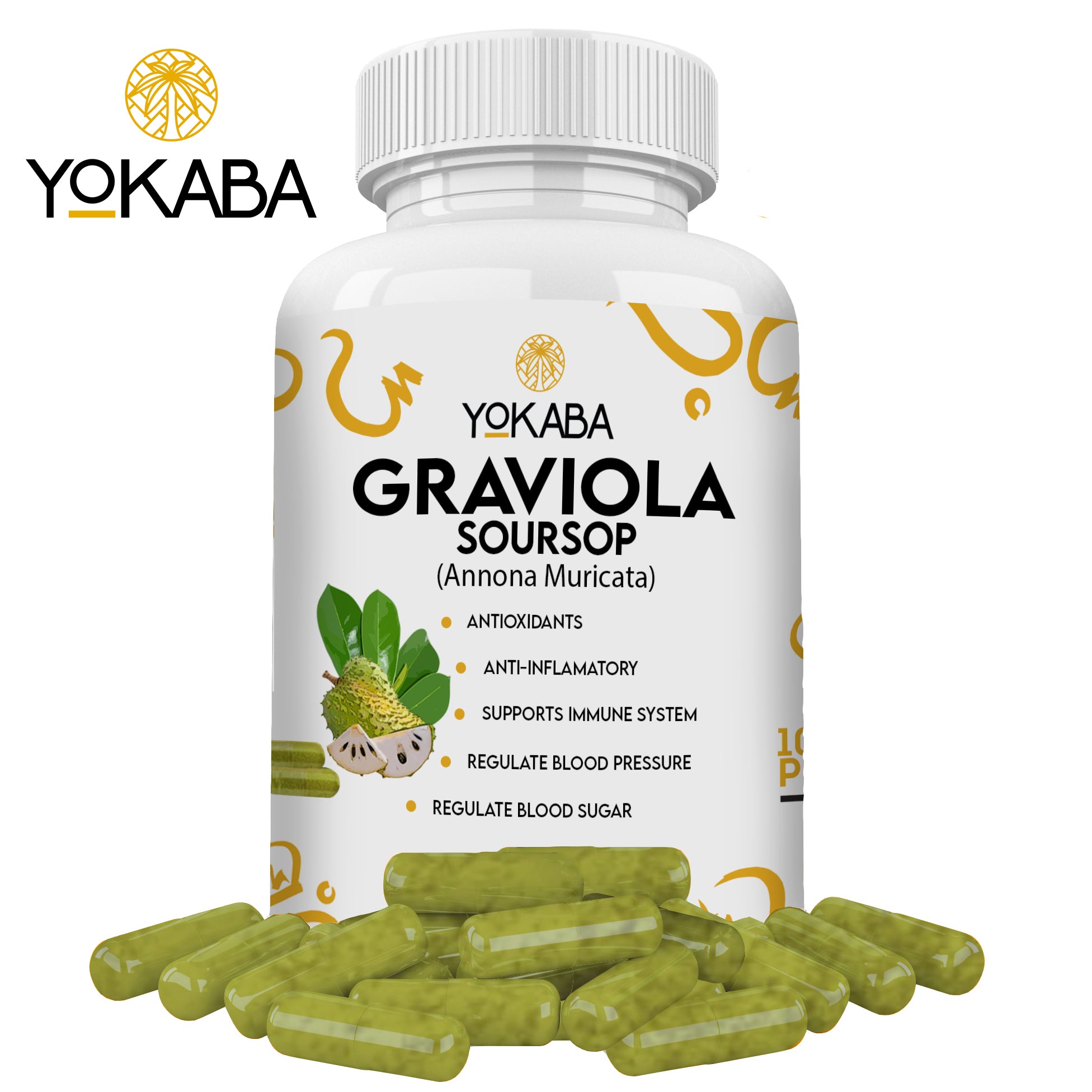 250pc Graviola Soursop Capsules 5000mgAnnona muricata: Unveiling the